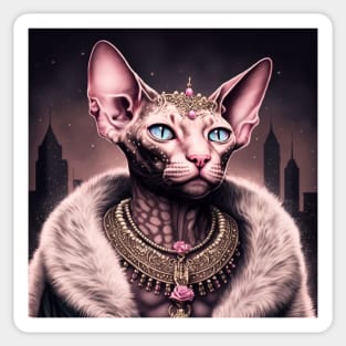 Sphynx Steals The City Sticker